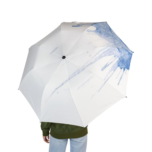 Watercolour Blue Splash - Windproof Umbrella