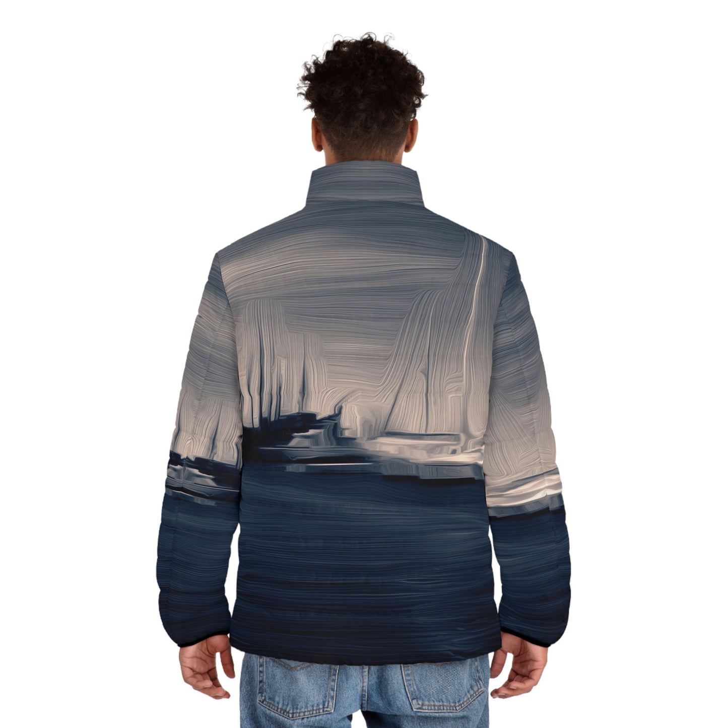 The Sleeping Yachts (at Sunrise) - Mens Puffer Jacket