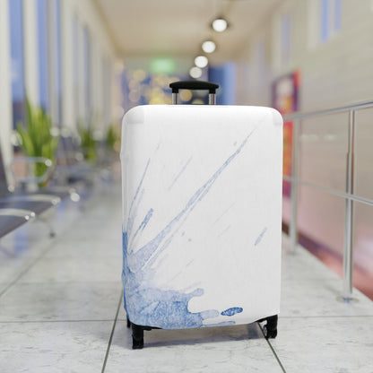 Watercolour Blue Splash – Protective Suitcase Cover