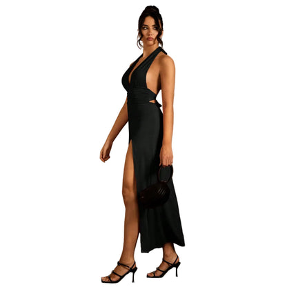 Chic Neck-Hanging Backless Bodycon Dress