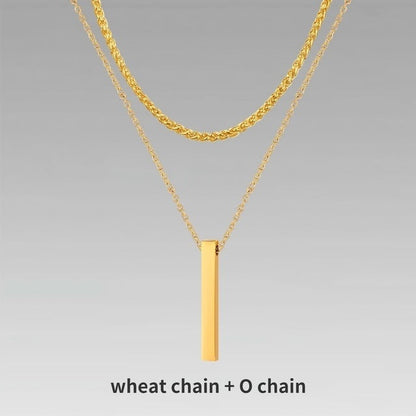 Men’s Layer Pillar Chain Necklace