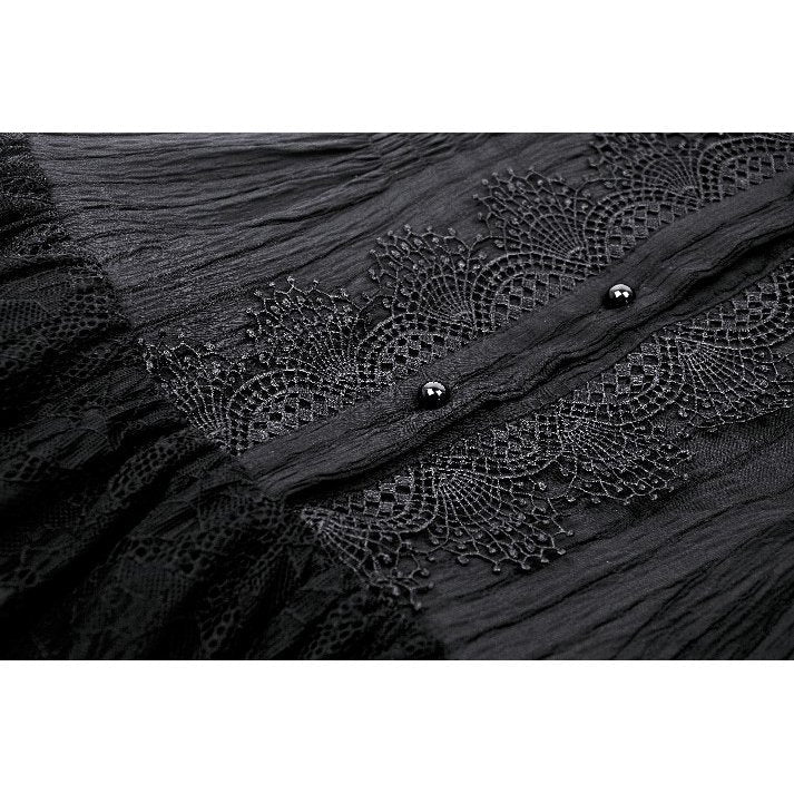 Dark in Love Evelina Sleeveless Tiered Goth Dress