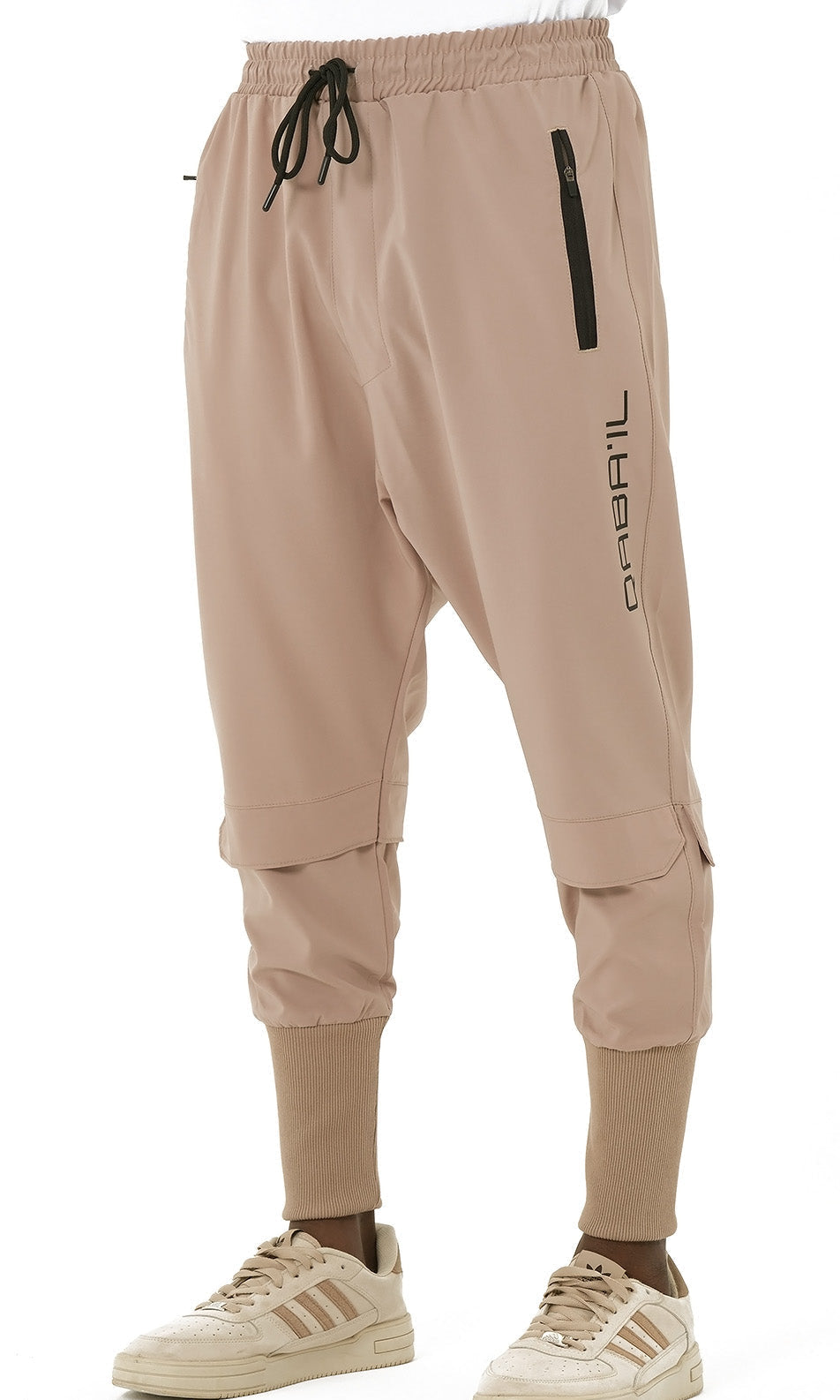 QL Pantalon Cross Over in Taupe