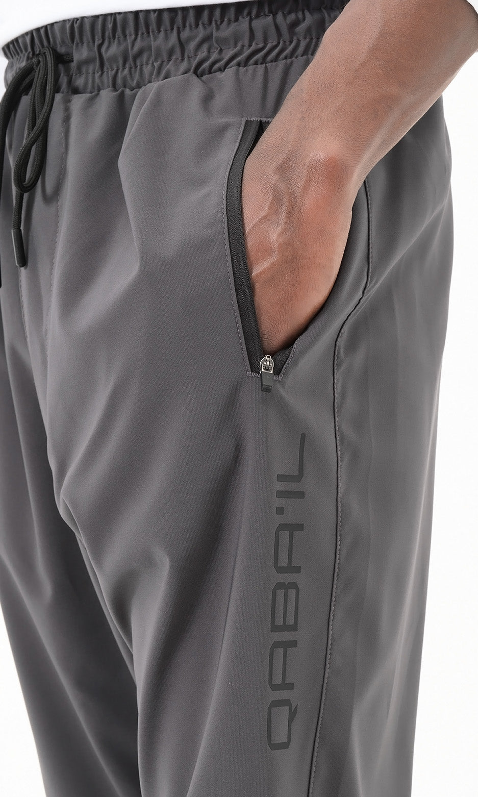 QL Pantalon Cross Over in Dark Grey