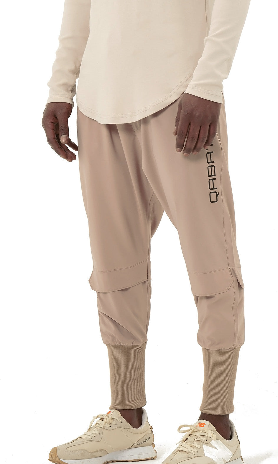 QL Pantalon Cross Over in Taupe