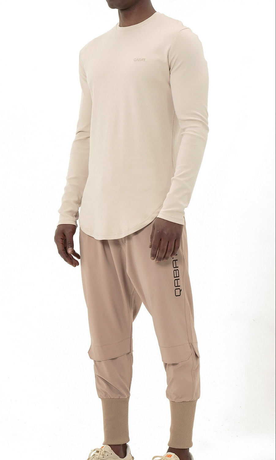 QL Pantalon Cross Over in Taupe