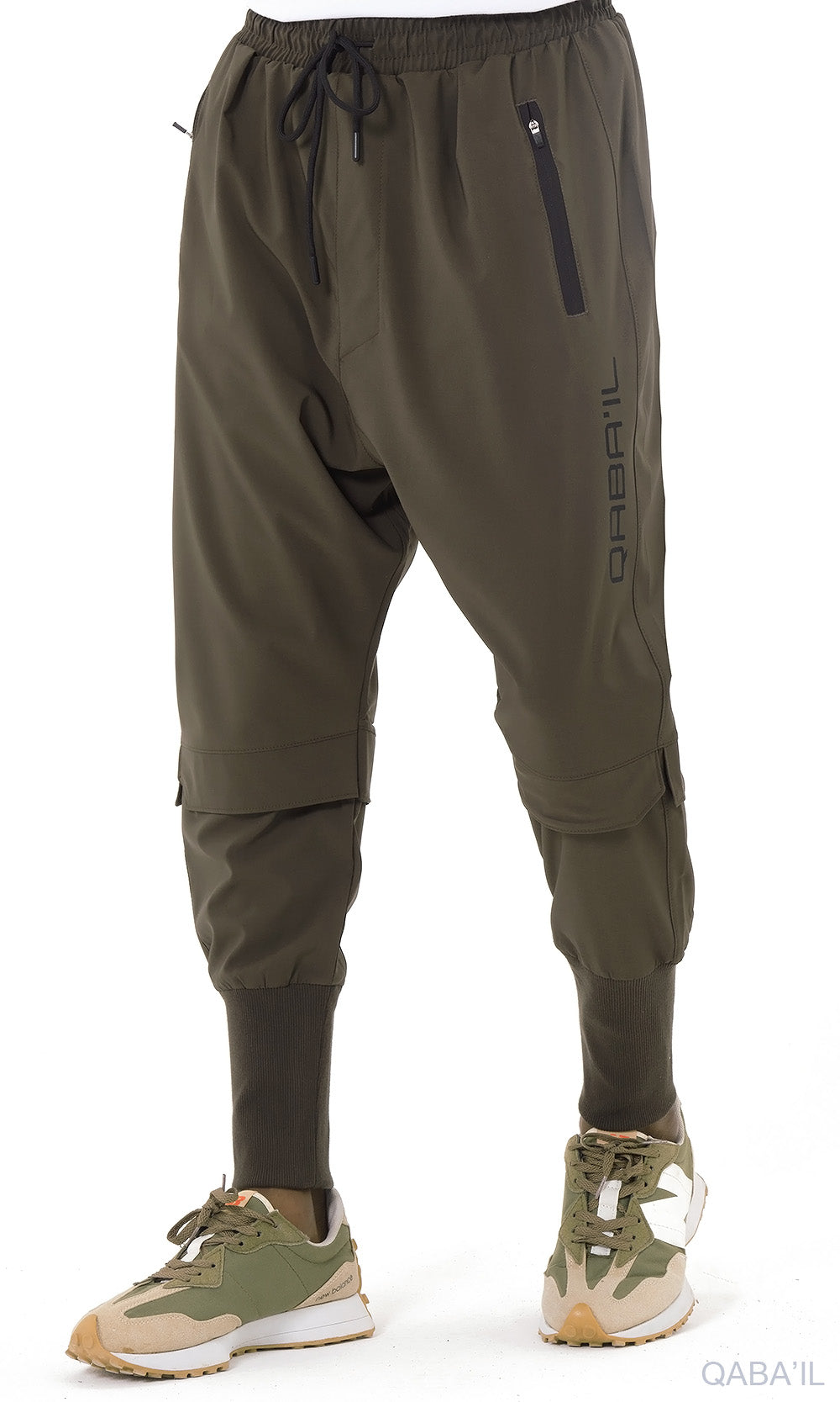 QL Pantalon Cross Over in Dark Grey