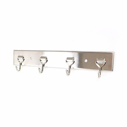 4 Rack MultiUse Hooks Hallway Hanger Home Organization Solution