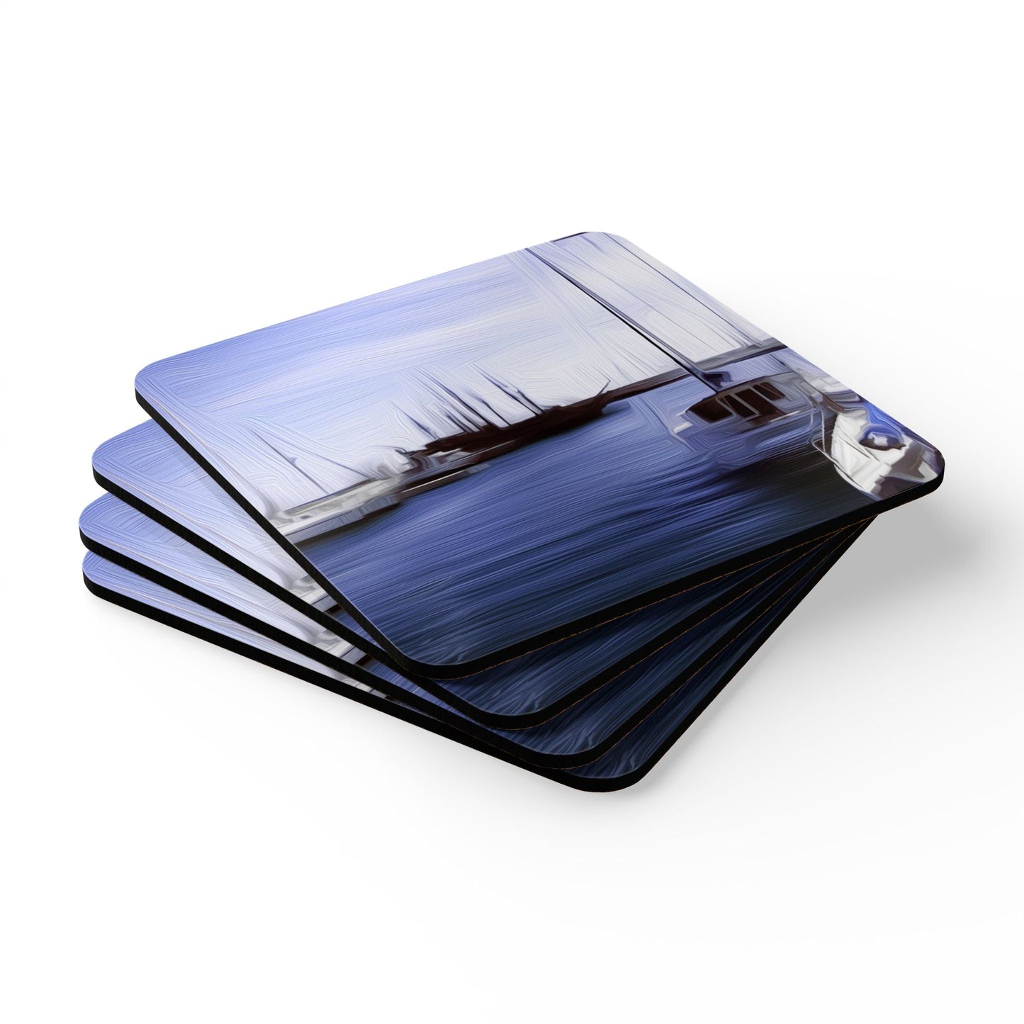 The Sleeping Yachts (at Afternoon) - Coaster Set