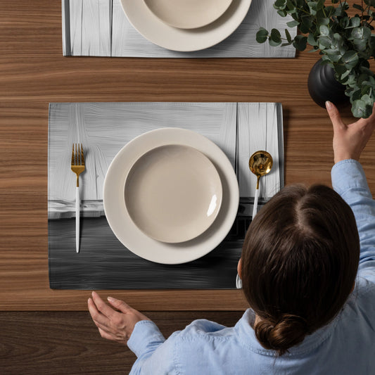 The Sleeping Yachts (at Night) - Placemat Set
