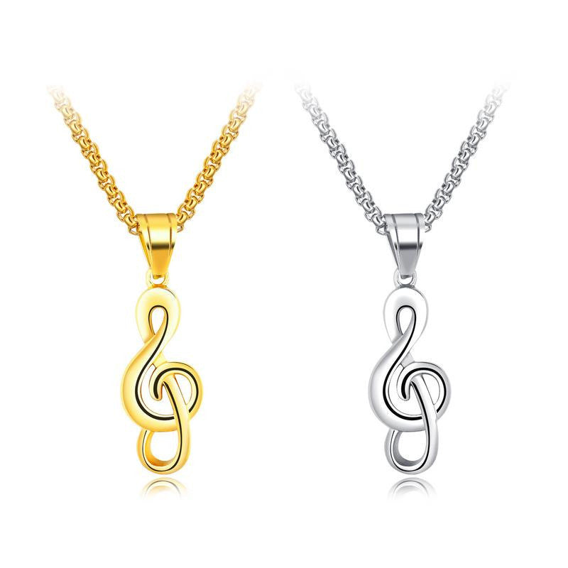 Unisex Music Symbol Necklace