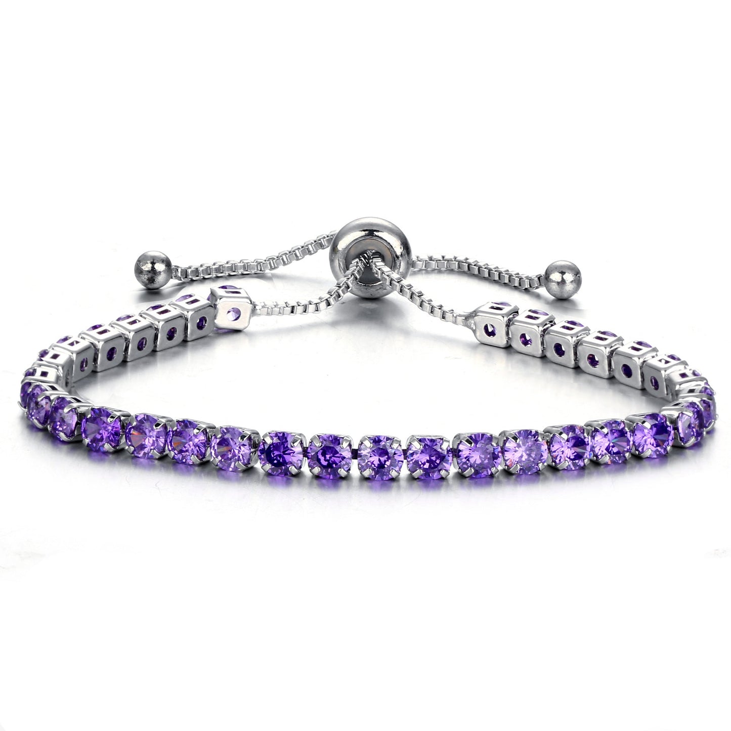 Gold Push Pull Zircon Bracelet