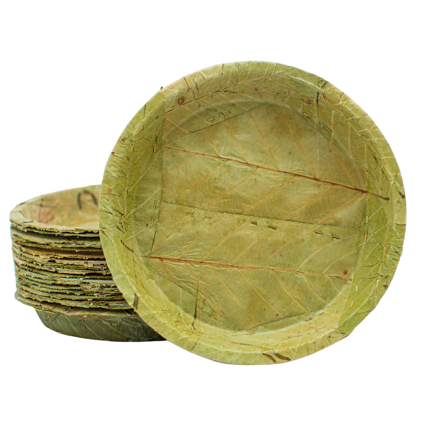 Extra Large Disposable Leaf Plates - 27cm / 10.5 inch diameter