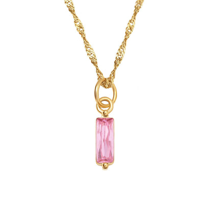 Color Twelve Birthstone Necklace