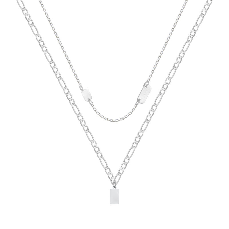 Simple Double Layer Stacked Necklace