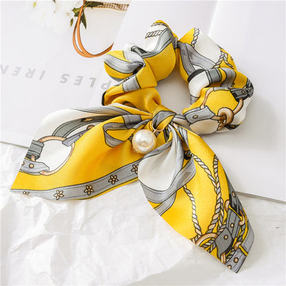 Pearl Pendant Bow Hair Band