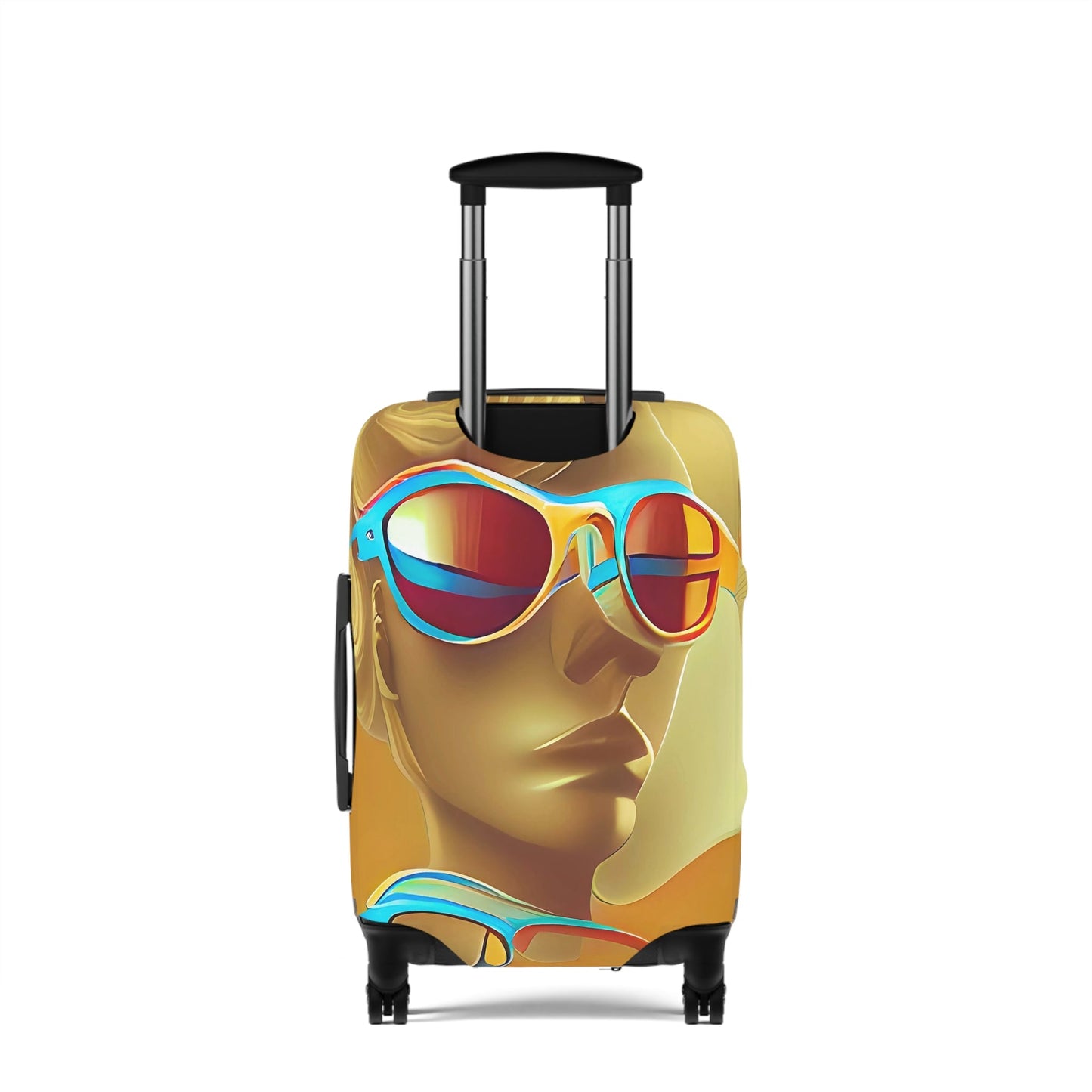 Retro Cool Orange – Protective Suitcase Cover