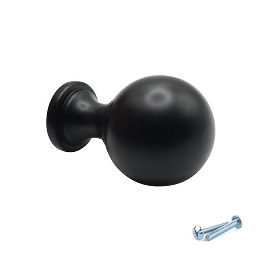 M4TEC Knob Handle Black Doors or Cupboards VG9 Series