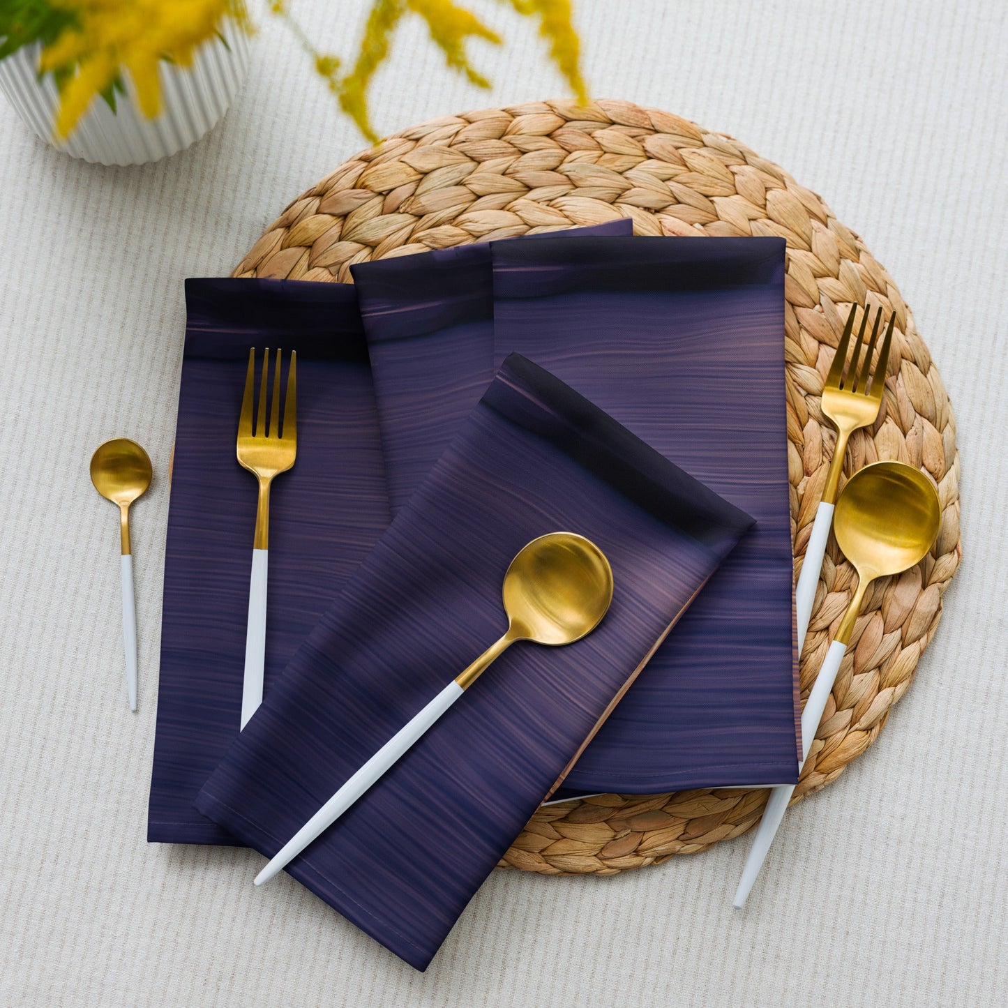 The Sleeping Yachts (at Sunset) - Cloth Napkin Set