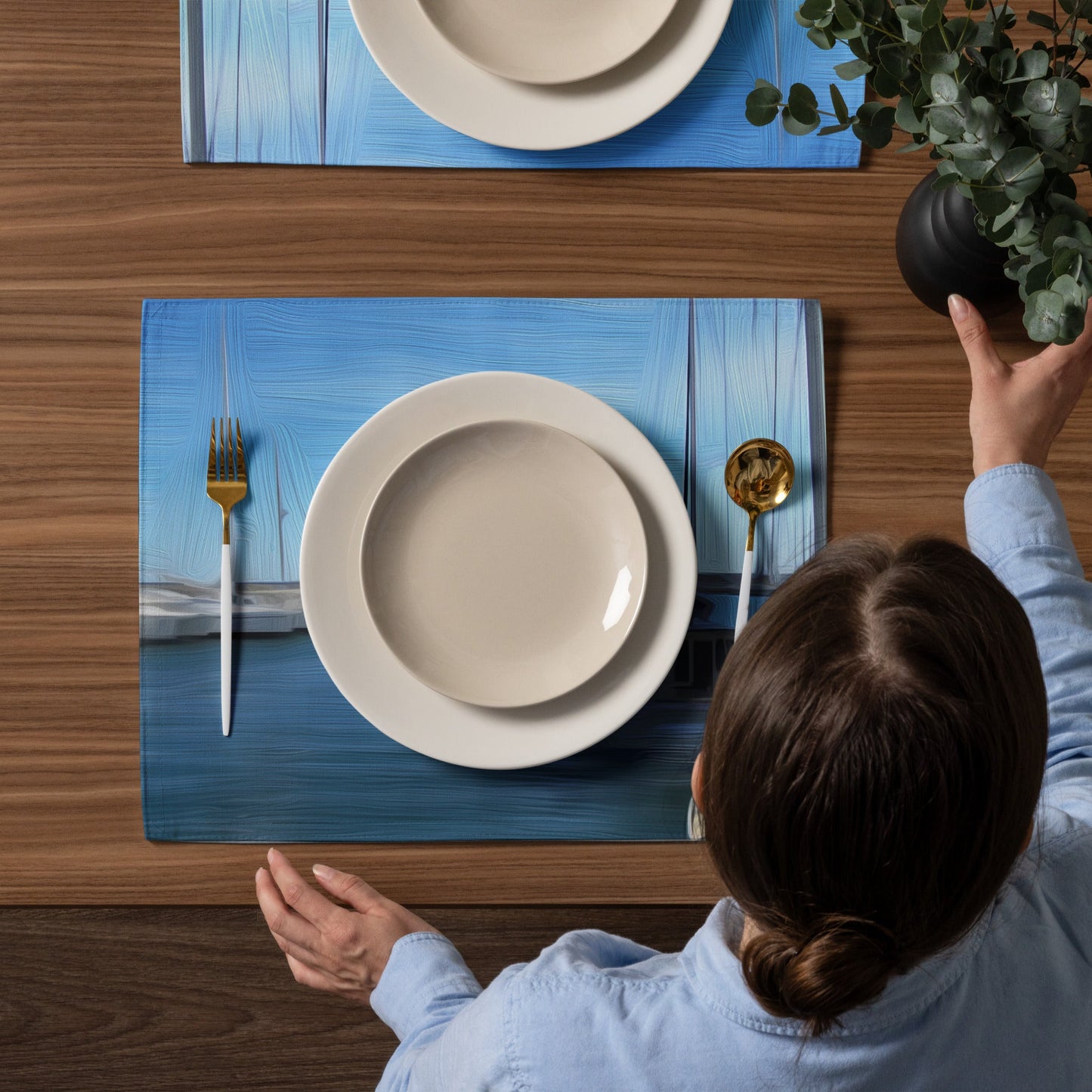 The Sleeping Yachts (at Morning) - Placemat Set