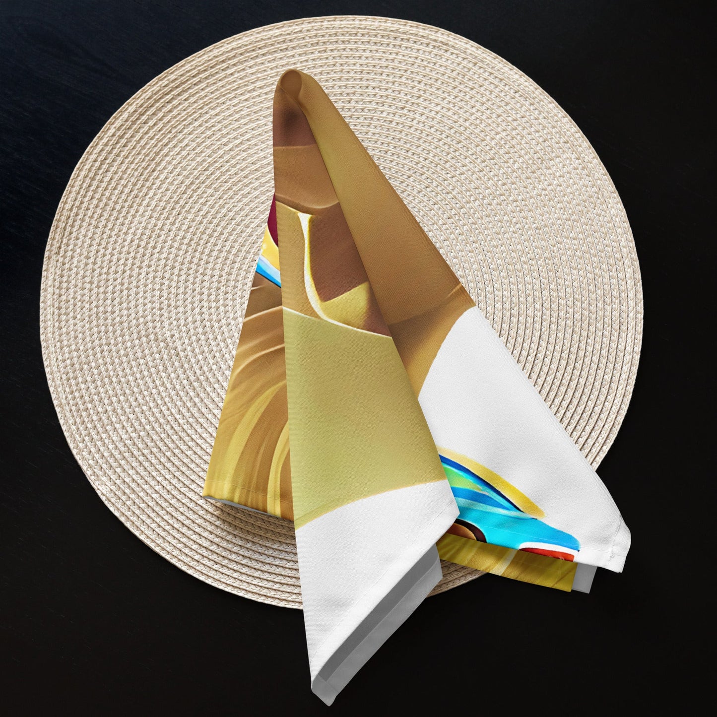Retro Cool White - Cloth Napkin Set