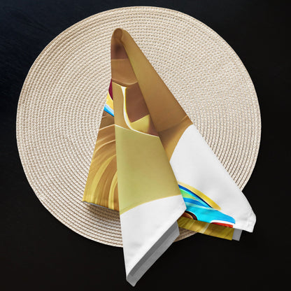 Retro Cool White - Cloth Napkin Set