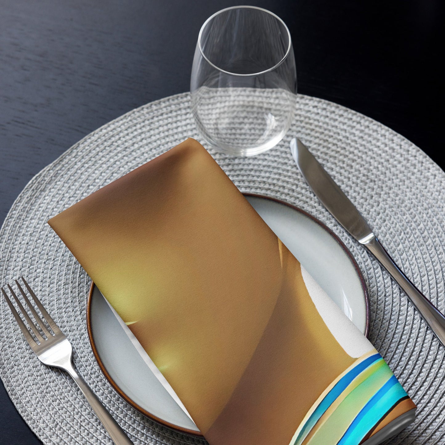 Retro Cool White - Cloth Napkin Set