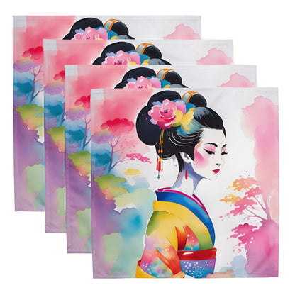 Geisha Girl - Cloth Napkin Set