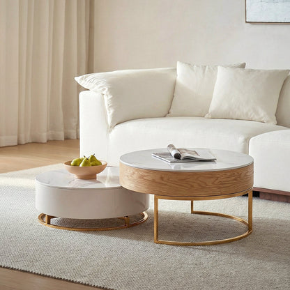 Amanda Living Room Set, Amanda Coffee Table, Light Oak