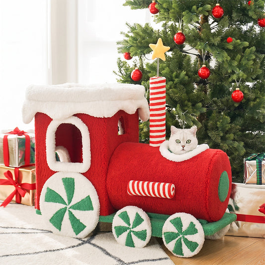 NA62 Pet Furniture Cat Kitten Christmas Tree, Scratcher Tree
