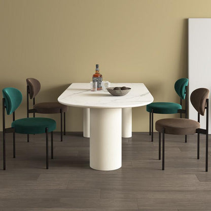 La Plainville Dining Table, White