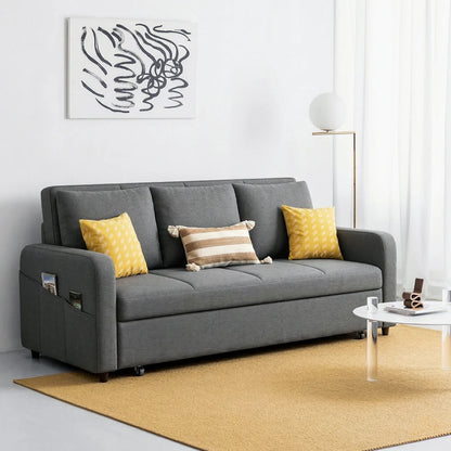 Gabriel Two Seater Sofa Bed, Linen