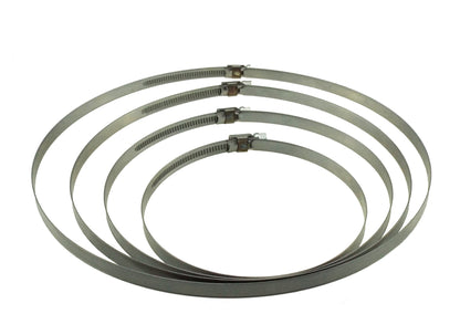 A2 Hose Clip 50mm-70mm - Adjustable 304 Stainless Steel Duct Clamps Hose Pipe Clamps Air Ducting Clamp Worm Drive Hose Clamps