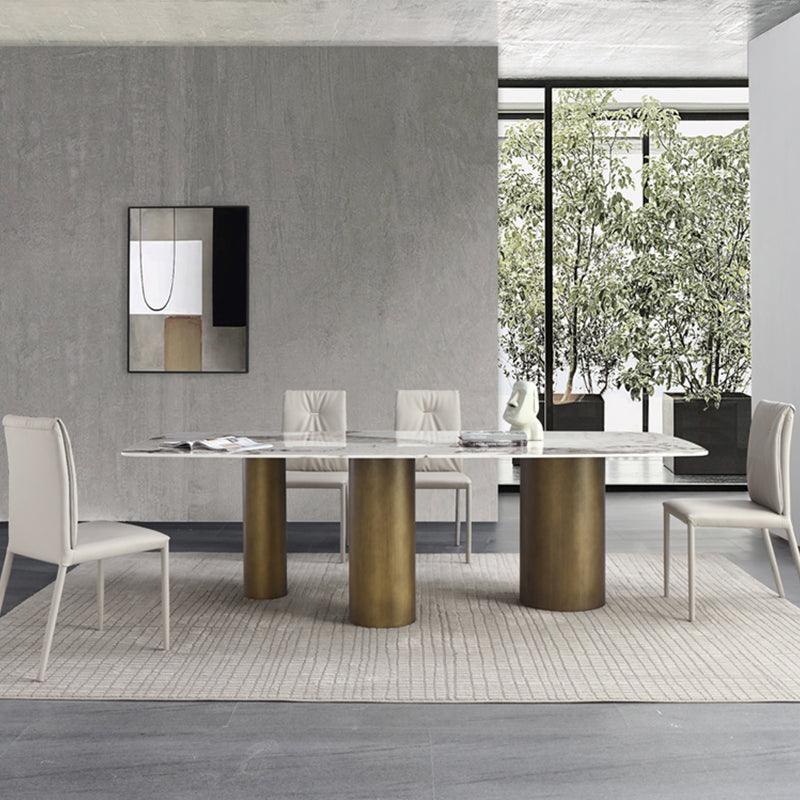 Mira Dining Table, Gold Base