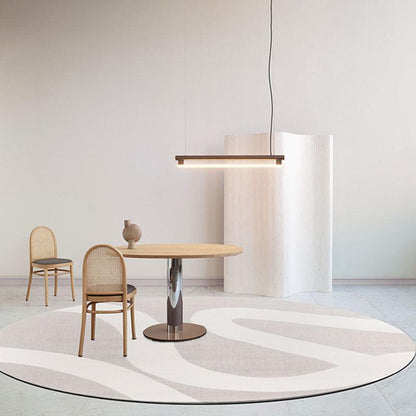 Tazim Round Wool Rug, Three Styles Available