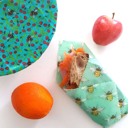 *Set of 2 Large Handmade Beeswax Wraps | Beetastic
