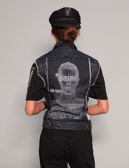 Vintage Levi's Patched Denim Gilet