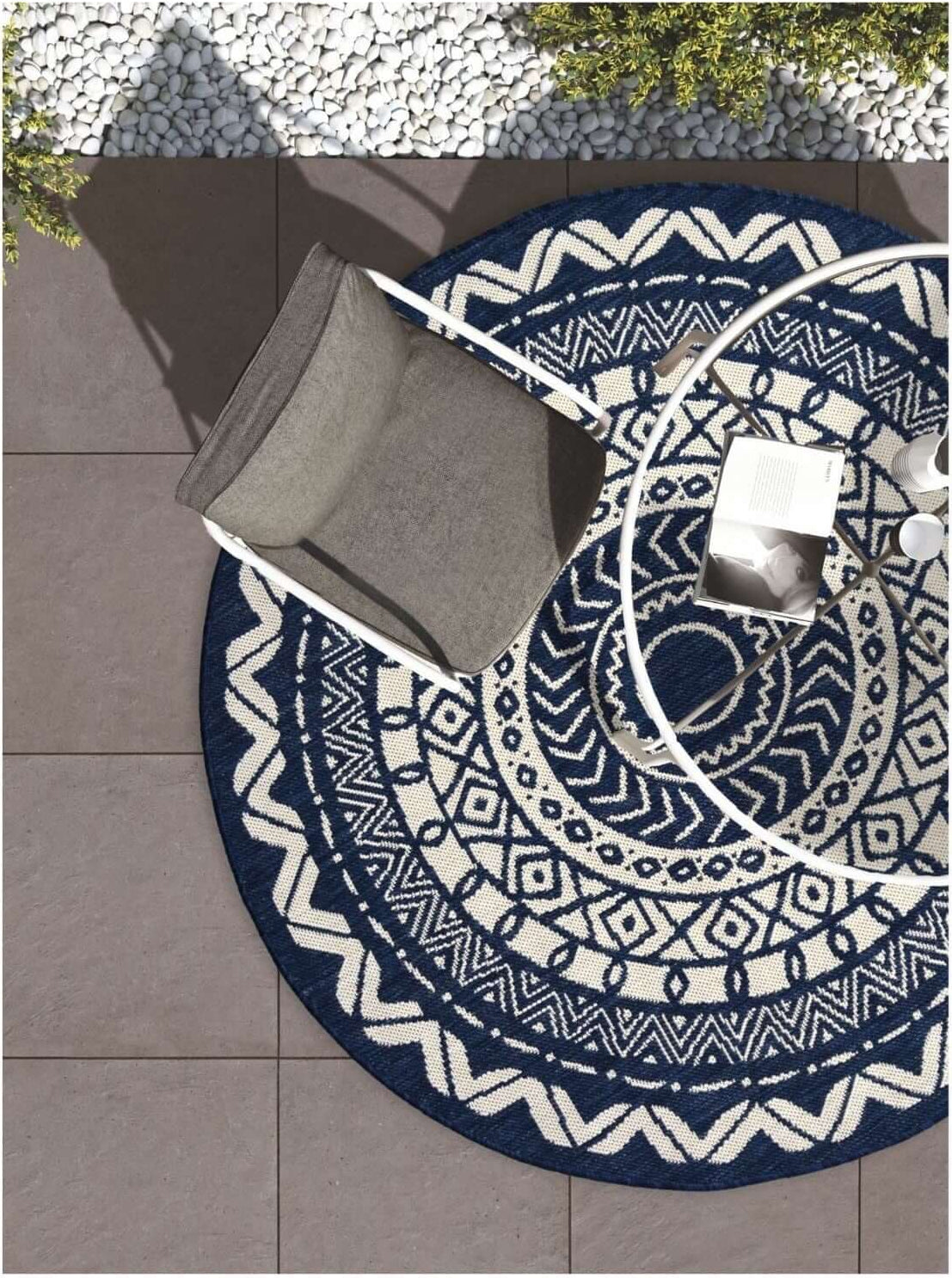 County Circle Indoor/Outdoor Rug | 11659A