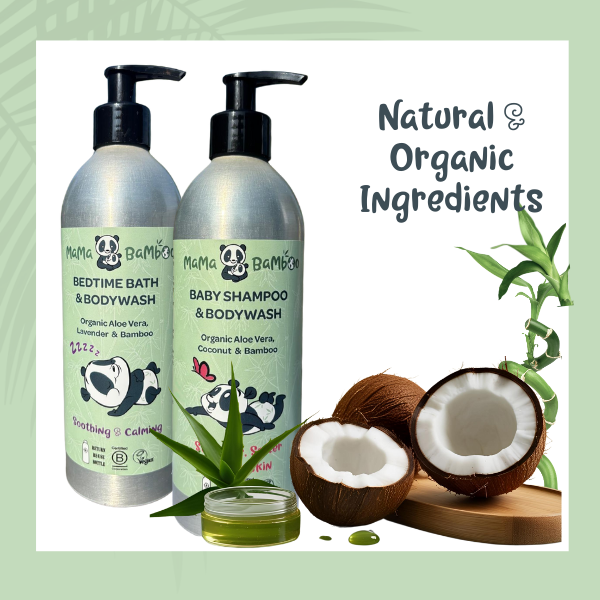 Mama Bamboo Organic Baby Bedtime Bath and Bodywash DS