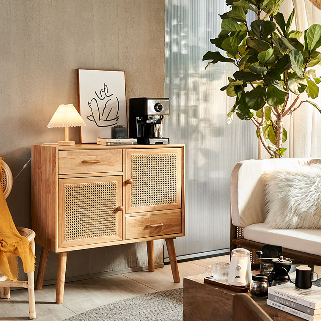 Madeline Rattan Sideboard, Small