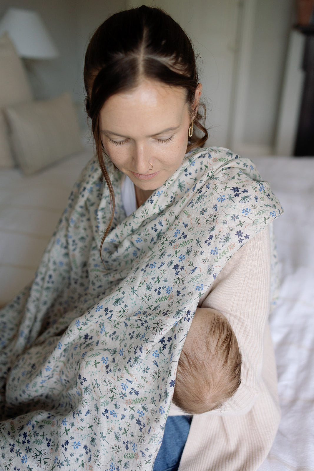 Wildflower Large Swaddle Muslin