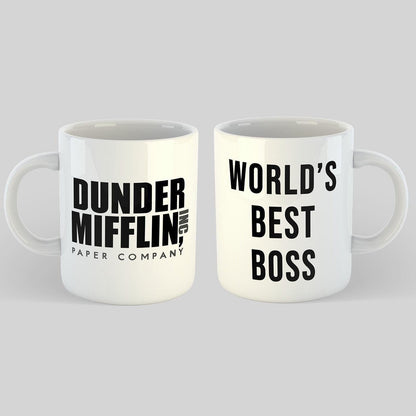 Worlds Best Boss / Dunder Mifflin Mug | The Office Mug 2 Sided | 11oz