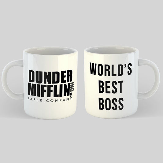 Worlds Best Boss / Dunder Mifflin Mug | The Office Mug 2 Sided | 11oz