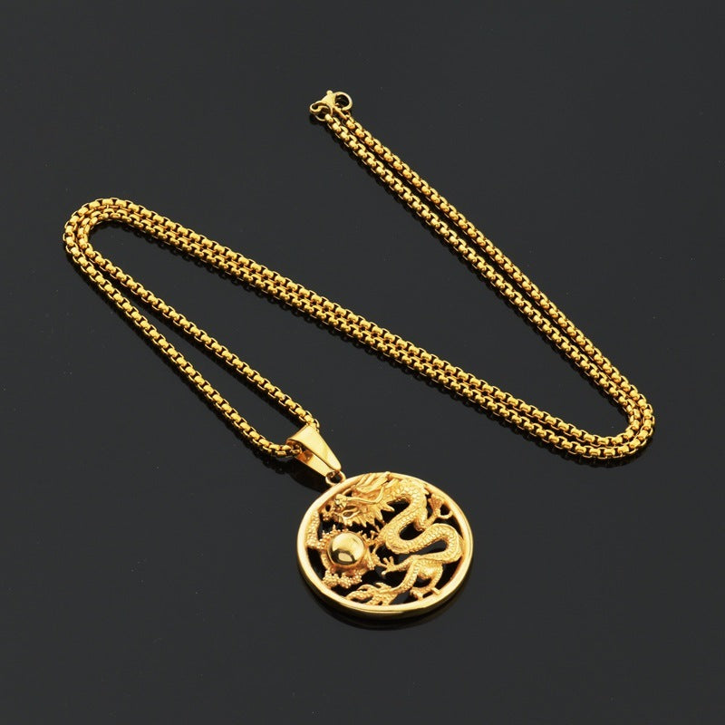 Hip Hop Dragon Necklace