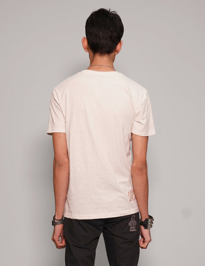 'Purple Haze' T-Shirt in Ecru