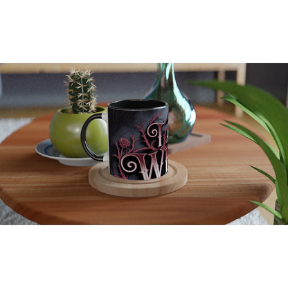 🖤 Gothic Witch’s Ceramic Mug – 11oz Black Magic Coffee Cup ☕✨ | Witchy Gift for Spellcasters & Gothic Lovers