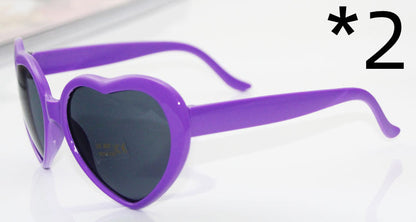 Heart-Shaped Light Diffraction Glasses