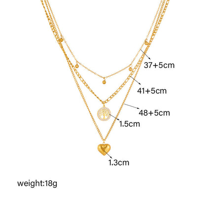 Multi-layer Tree Of Life Pendant Necklace