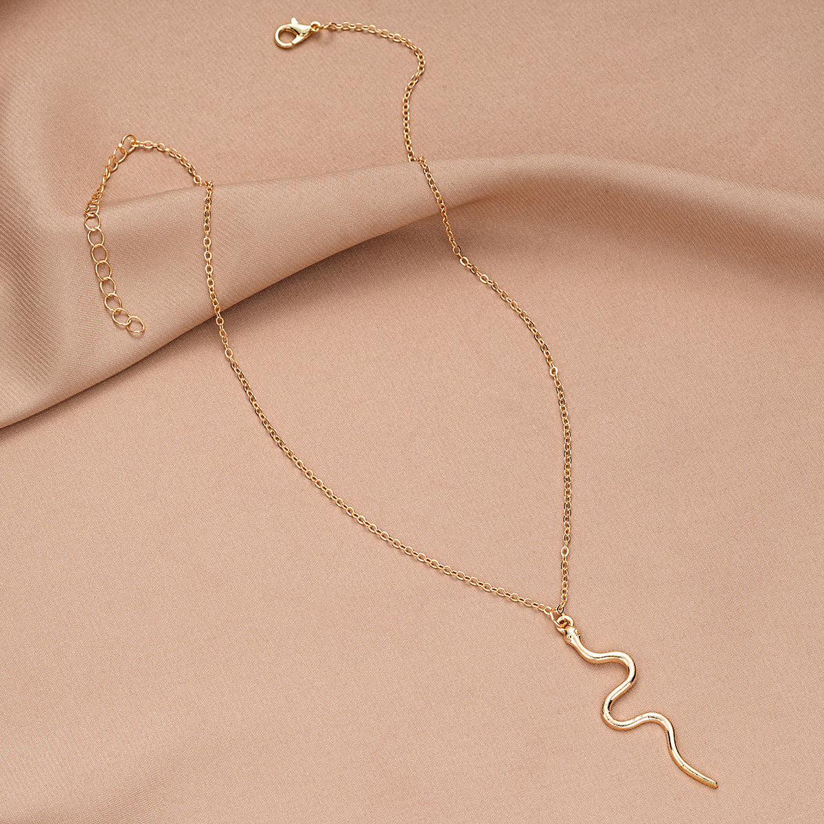 Simple Long Snake Necklace