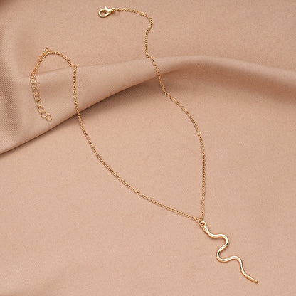 Simple Long Snake Necklace
